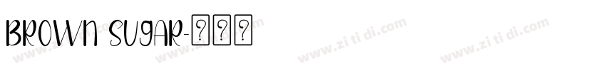 Brown Sugar字体转换